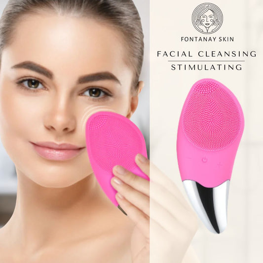 Facial Cleansing & Stimulating Silicone Brush Fontanay™